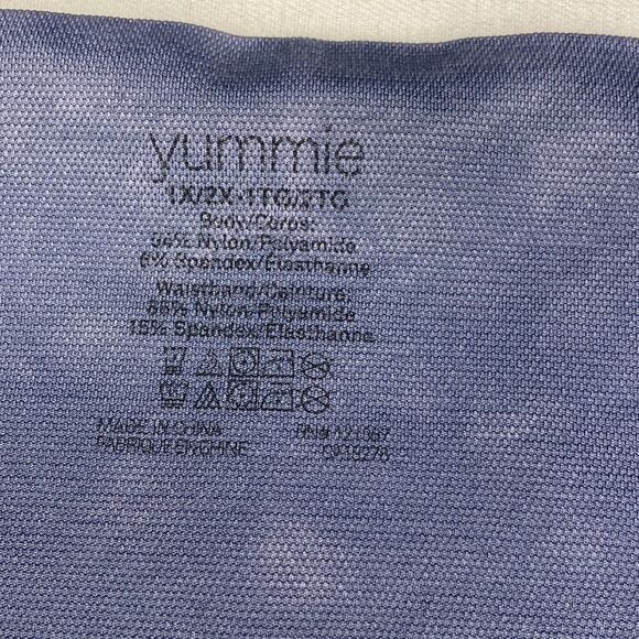 Yummie leggings 1X/2X Blue - Picture 7 of 9